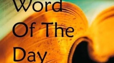 Word Of The Day – I Didn’t Hear It From Them