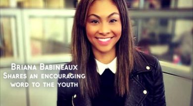 Briana Babineaux shares an encouraging word to the youth