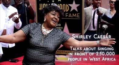 Shirley Caesar talks about singing in front of 250,00 people in West Africa